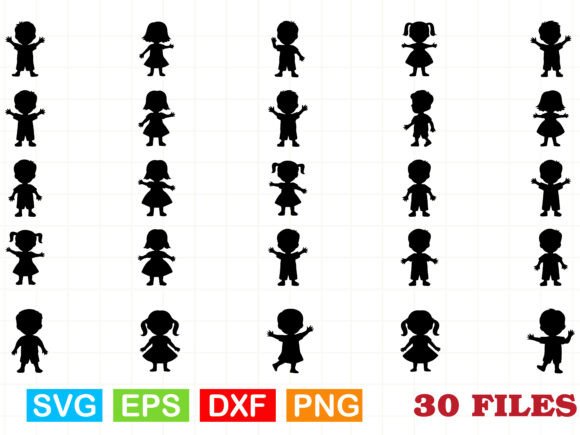 Download Kids Silhouette SVG Bundle - Svg Collection