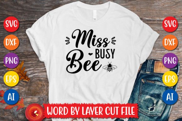 Download Miss Busy Bee SVG Design - Svg Collection