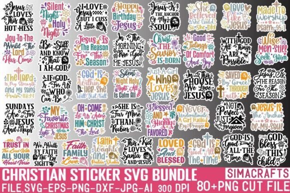 Download Christian Sticker SVG PNG Bundle - Svg Collection