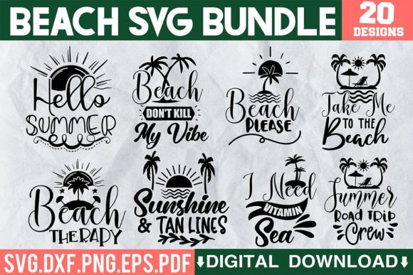 Download Beach SVG Bundle - Svg Collection