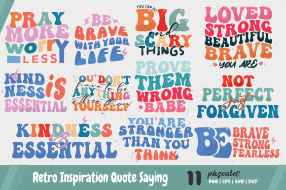 Download Retro Inspiration Quote SVG Bundle - Svg Collection