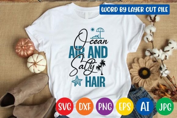 Download Ocean Air and Salty Hair Svg Design - Svg Collection