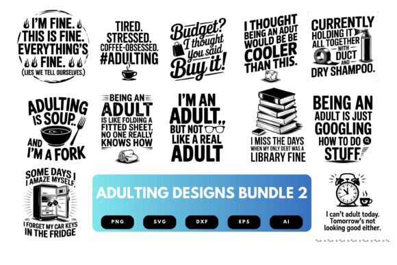 Download Adulting SVG Bundle - Svg Collection