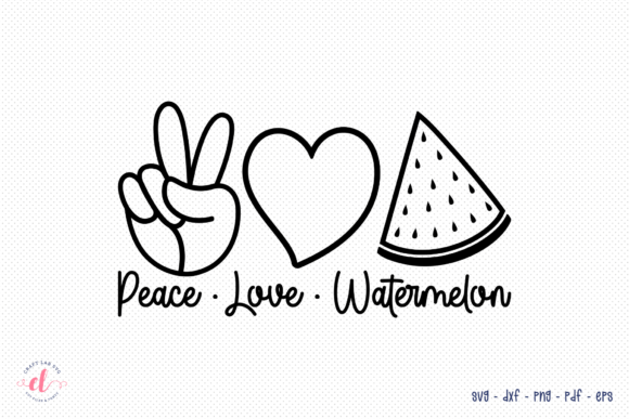 Download Peace Love Watermelon SVG | Summer SVG - Svg Collection