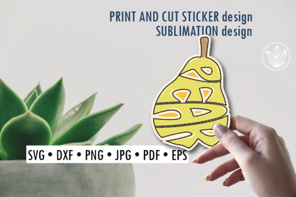 Download Pear Print and Cut Sticker, Sublimation - Print and cut sticker Collection