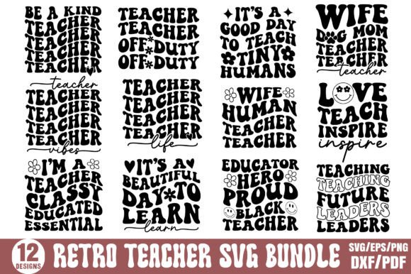 Download Retro Teacher SVG Bundle, Teacher SVG - Svg Collection