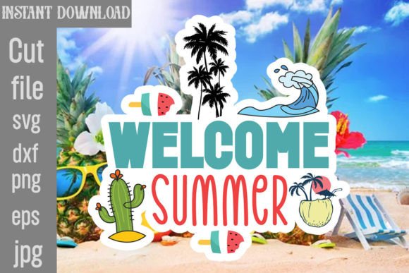 Download Welcome Summer SVG Cut File - Svg Collection