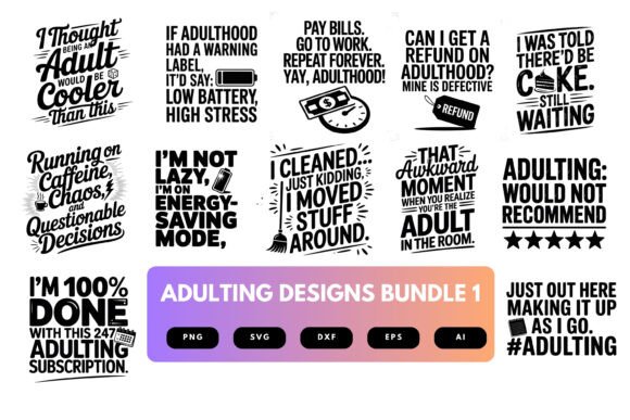 Download Adulting SVG Bundle - Svg Collection