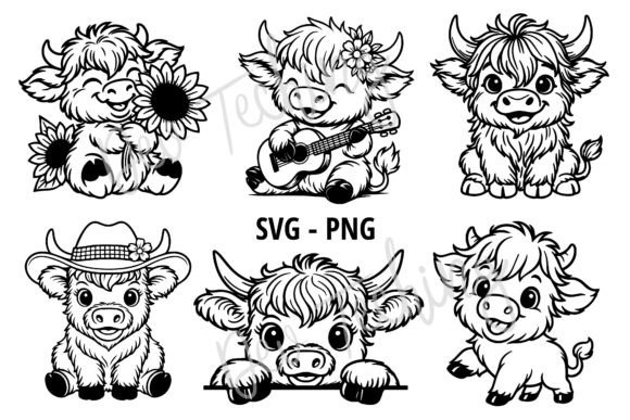Download Highland Cow Svg Bundle, Cute Cow Svg - Svg Collection
