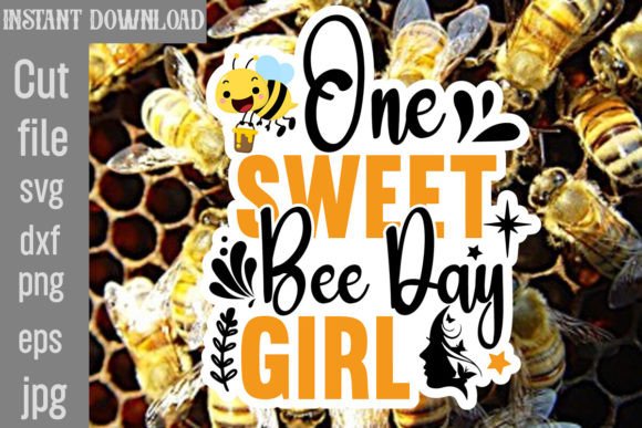 Download One Sweet Bee Day Girl SVG Cut File - Svg Collection