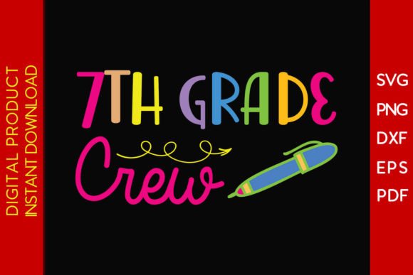 Download 7th Grade Crew Back to School Gift SVG - Svg Collection
