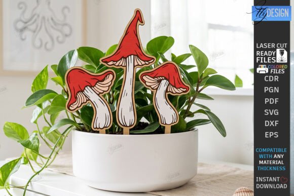 Download Decorative Plant Stakes Laser Cut | CNC - Decor Collection