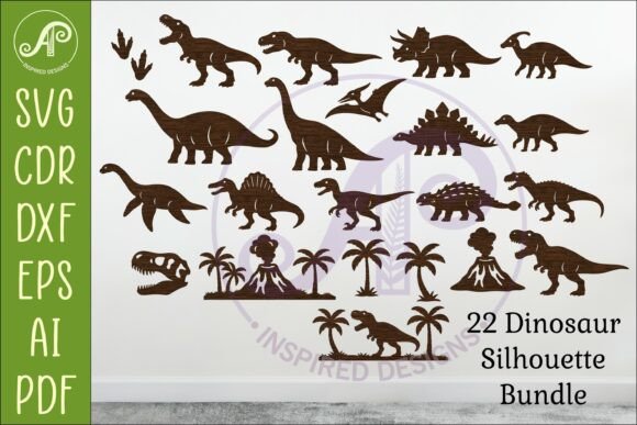 Download Dinosaur SVG Bundle for Laser Cutting - Svg Collection
