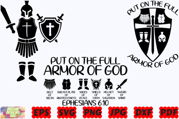 Download Put on the Full Armor of God SVG | Armor - Svg Collection