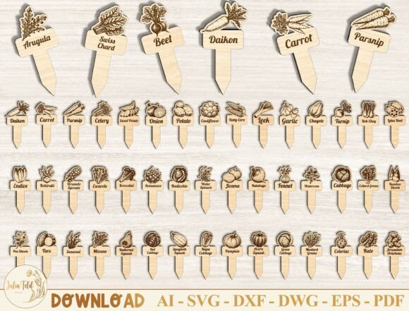 Download Vegetable Garden Markers SVG Bundle - Svg Collection