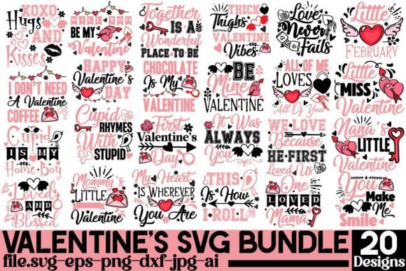 Download Valentine's SVG Bundle,Valentine’s Day - Svg Collection