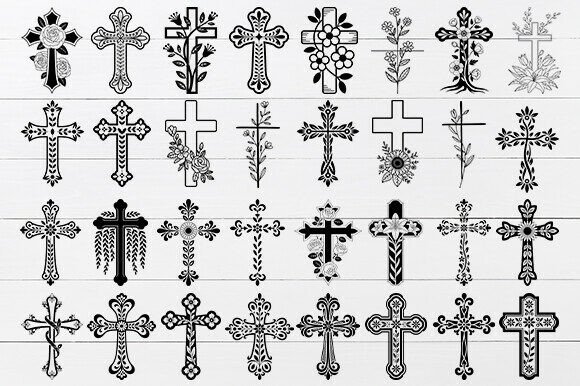 Download Floral Cross SVG Bundle - Svg Collection