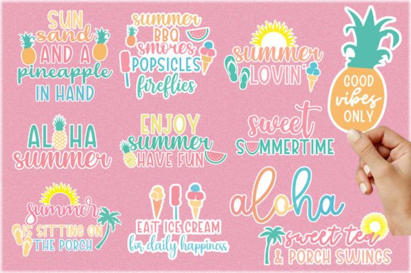 Download Summer Sticker SVG Bundle - Svg Collection