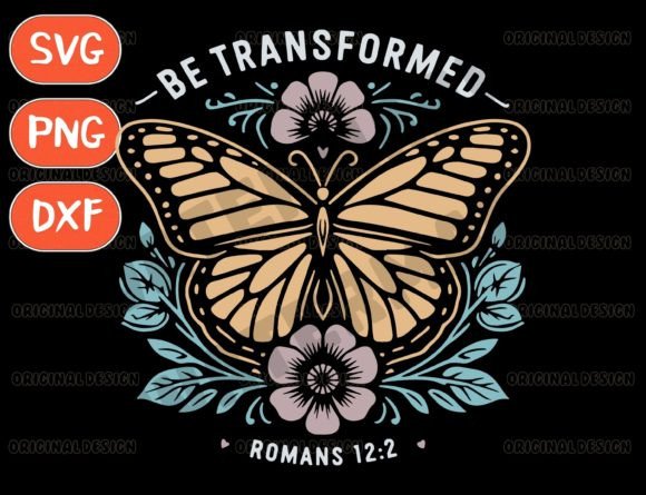 Download Be Transformed Svg, Bible Verse Svg - Svg Collection