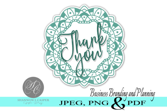 Download Mandala Thank You Print and Cut Sticker - Print and cut sticker Collection