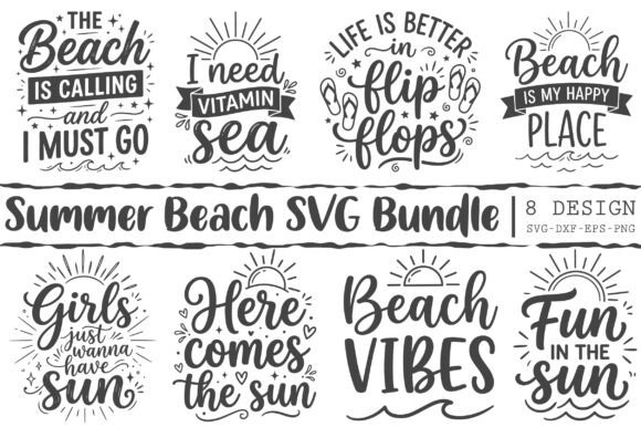 Download Summer Beach SVG Bundle - Svg Collection