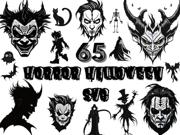 Download 65 Horror Halloween SVG Bundle - Svg Collection
