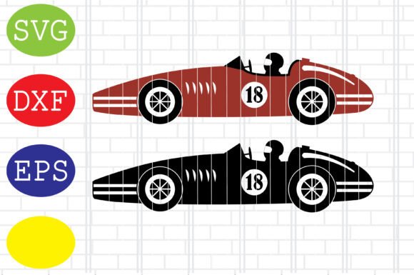 Download Retro Race Car, Racing Cars Svg Eps Dxf - Svg Collection