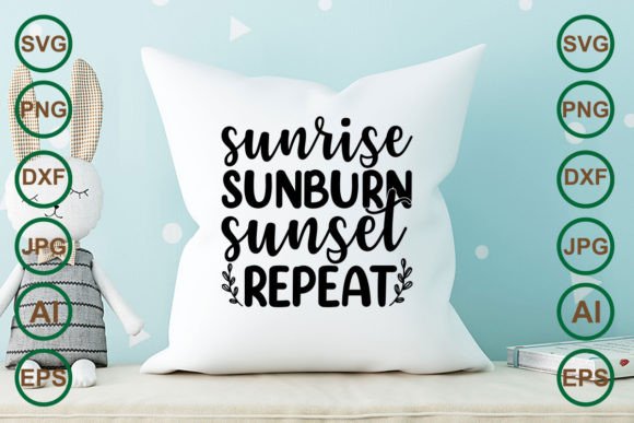 Download Sunrise Sunburn Sunset Repeat Svg Design - Svg Collection