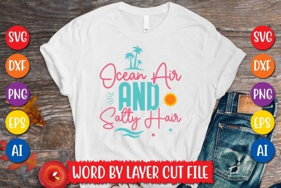 Download Ocean Air and Salty Hair Svg Design - Svg Collection