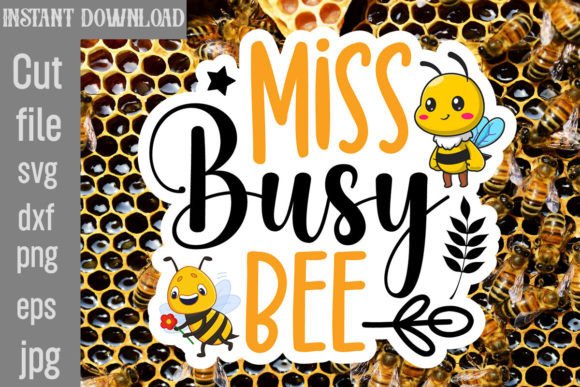 Download Miss Busy Bee SVG Cut File - Svg Collection