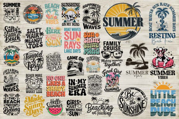 Download Summer Beach SVG Bundle Cutting File - Svg Collection