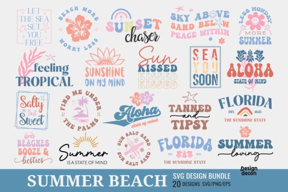 Download Retro Summer Beach SVG Bundle - Svg Collection