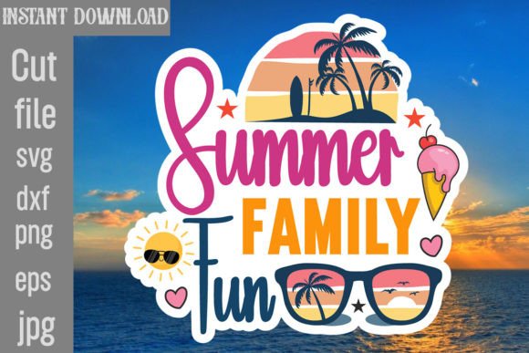 Download Summer Family Fun SVG Cut File - Svg Collection