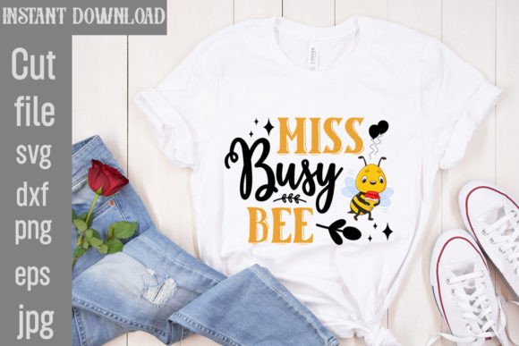 Download Miss Busy Bee SVG Cut File - Svg Collection