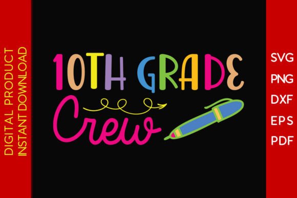 Download 10th Grade Crew Back to School Gift SVG - Svg Collection