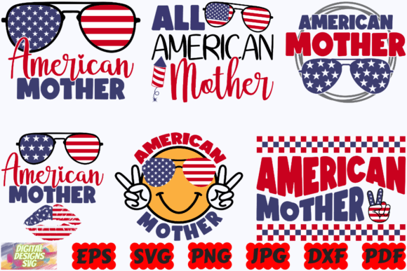 Download All American Mother SVG |American Mother - Svg Collection