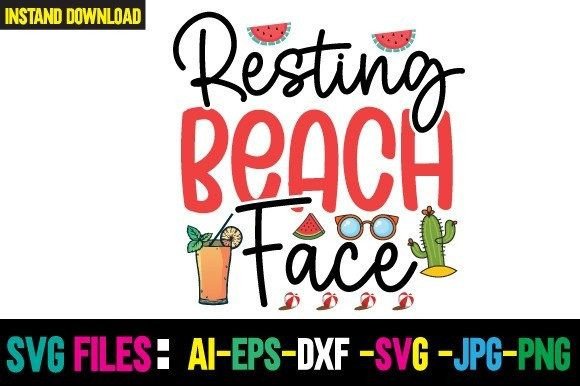 Download Resting Beach Face Svg Cut File - Svg Collection