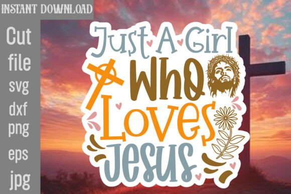 Download Just a Girl Who Loves Jesus SVG Cut File - Svg Collection