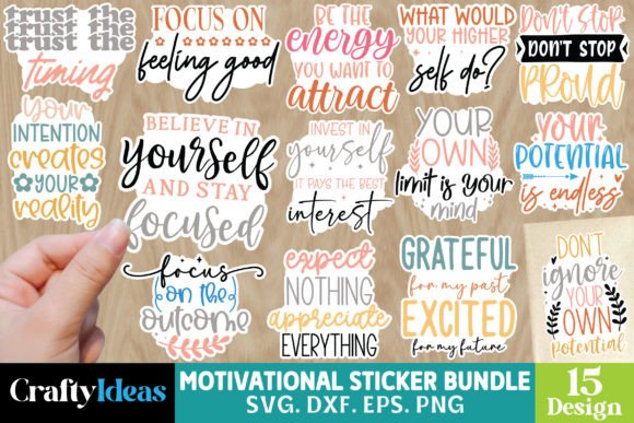 Download Motivational Sticker Bundle - Motivational sticker Collection
