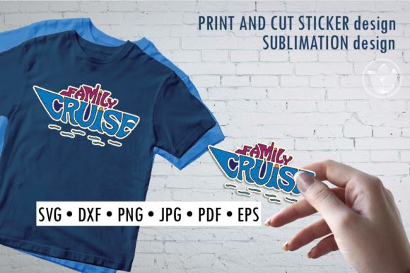 Download Family Cruise Print and Cut Sticker - Print and cut sticker Collection