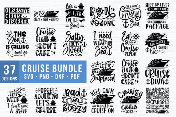 Download Cruise SVG Digital Cut Files Bundle 40 - Svg Collection