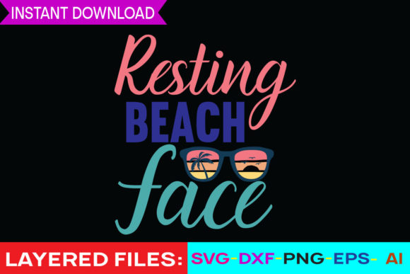Download Resting Beach Face Svg Cut File - Svg Collection