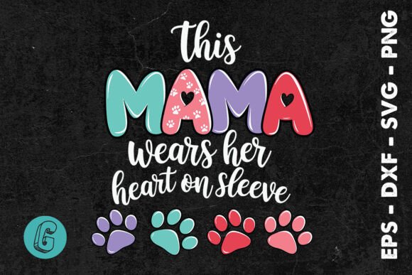 Download This Mama Wears Her Heart on Sleeve SVG - Svg Collection