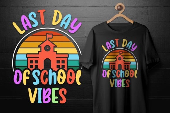 Download Last Day of School Vibes Vintage T-Shirt - Premium Resources