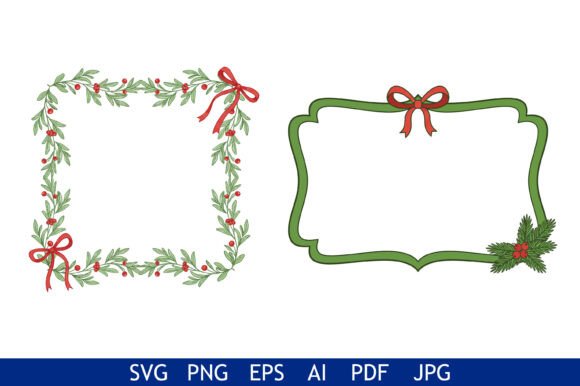 Download Christmas Decorative Frame Border Set - Decor Collection