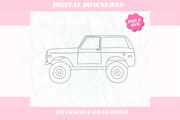 Download Retro Car Truck Bronco SVG PNG Clipart - Svg Collection