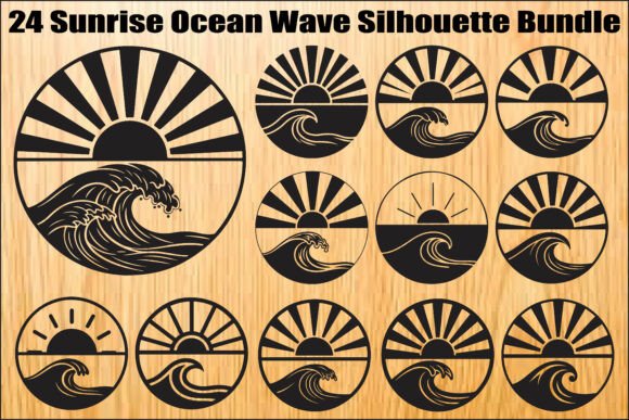 Download Ocean Sunrise Wave SVG Bundle - Svg Collection