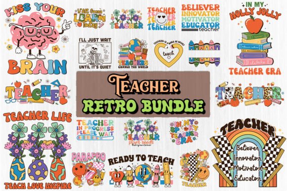 Download Retro Teacher SVG Bundle - Svg Collection