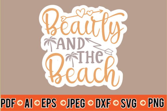 Download Beauty and the Beach Sticker SVG - Svg Collection
