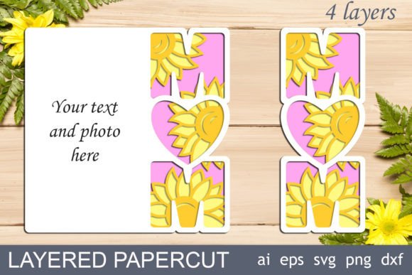 Download Mothers Day 3d Card Svg, Mom Papercut - Svg Collection